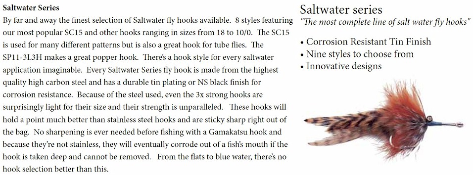 Gamakatsu SC15 Saltwater Fly Hook - Wilkinson Fly Fishing LLC
