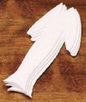 Hareline Dubbin Fish-Skull Frantic Tail-White