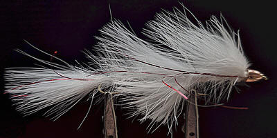 Two Hook Johnny Streamer Pattern-White