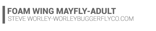 Foam Wing Mayfly-Adult-March Brown
